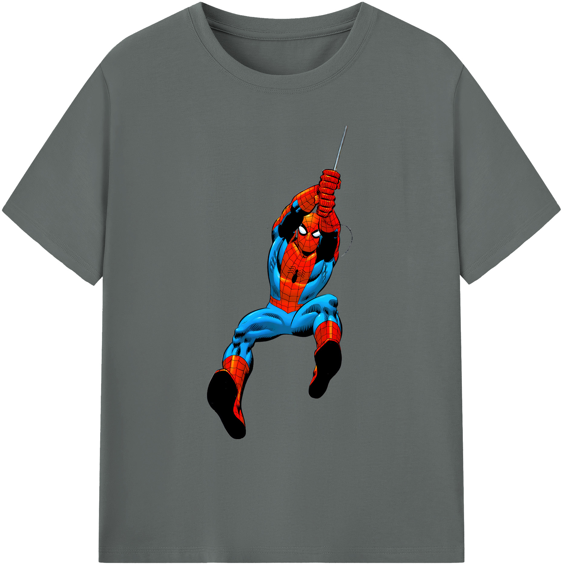 （画像用） Spider Man スパイダーマン 綿100％ メンズ半袖Tシャツ｜肌触りやわらか＆通気性